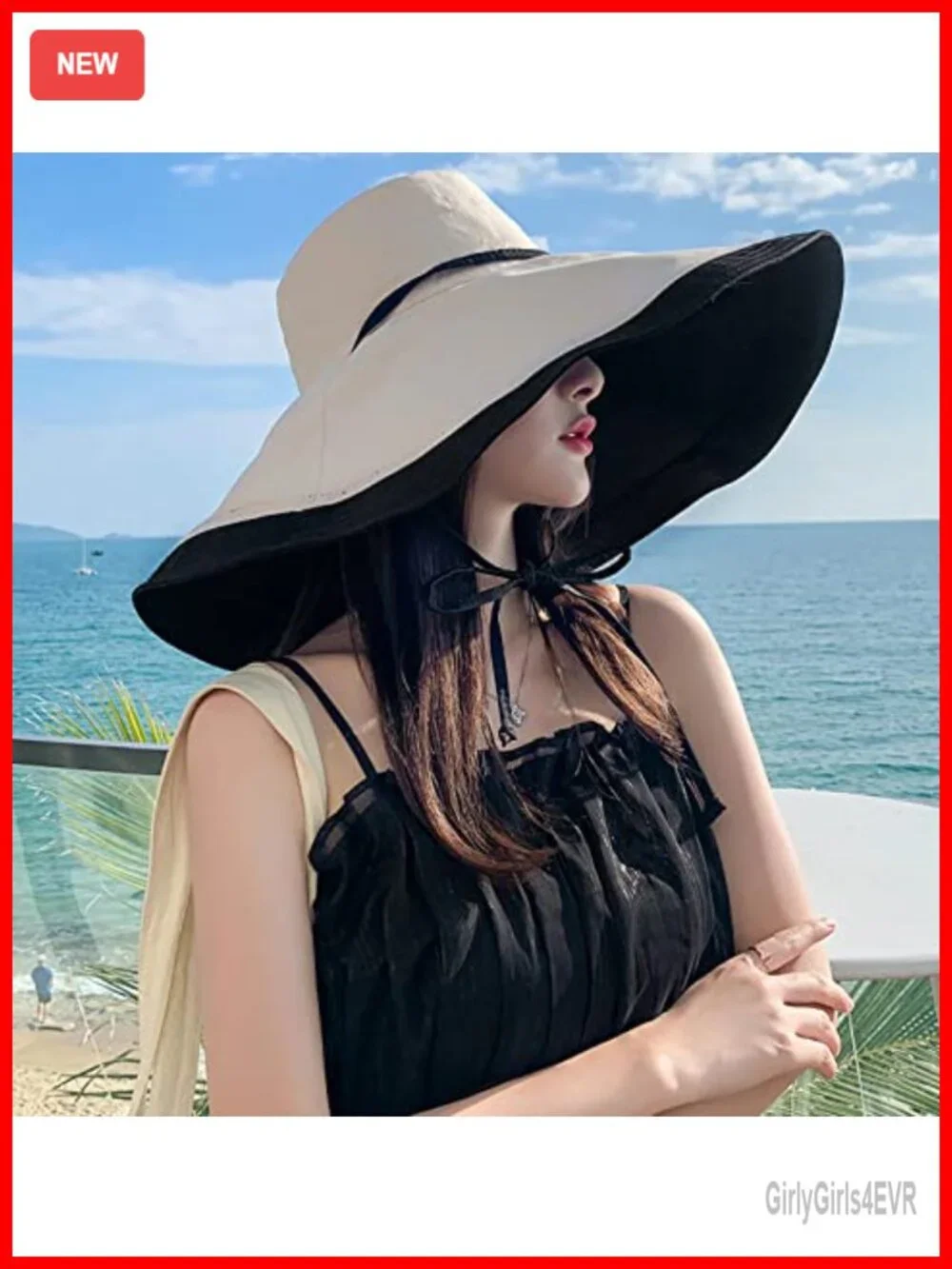 Wide Brim Reversible Sun Hat Wired Edge Foldable UV Protection